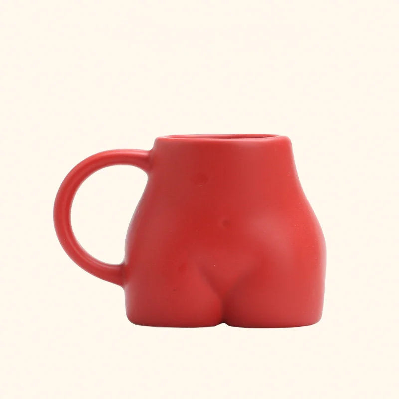 Matte Sculptural Body Ceramic Mug