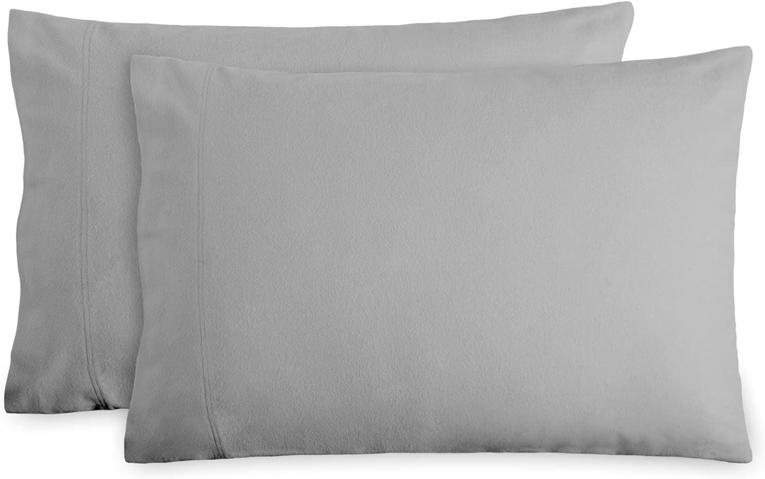 Bare Home Flannel Standard Pillowcases Set of 2-100% Cotton - Velvety Soft & Cozy - Double Brushed Heavyweight Flannel Pillowcases (Standard Pillowcase Set of 2, White) Bedding Home & Kitchen Pillowcases Sheets & Pillowcases