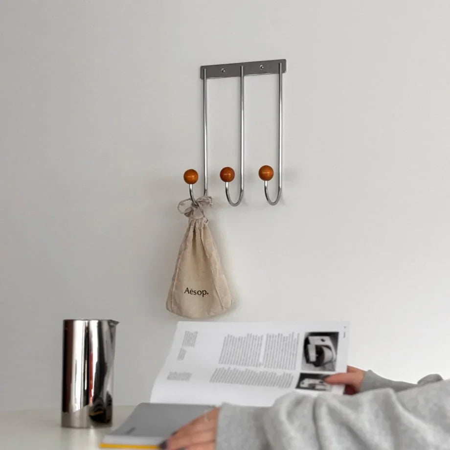 Smooth Color Block Metal Wall Hooks