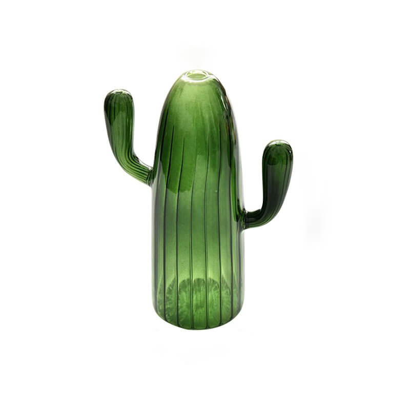 Cactus Shaped Glass Vase