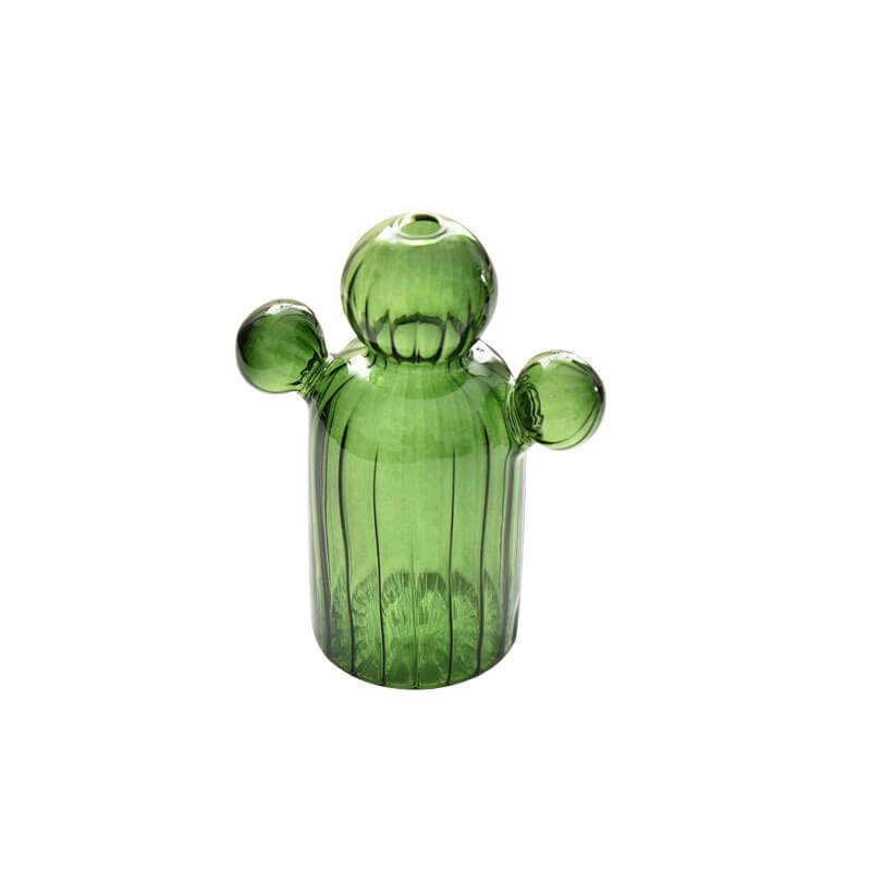 Cactus Shaped Glass Vase