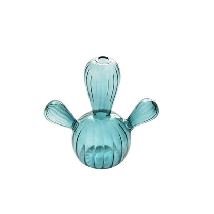 Cactus Shaped Glass Vase