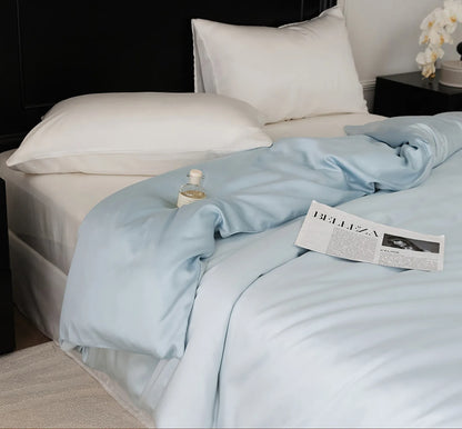 Calm Pastel Two-Tone Cooling Tencel Duvet Cover