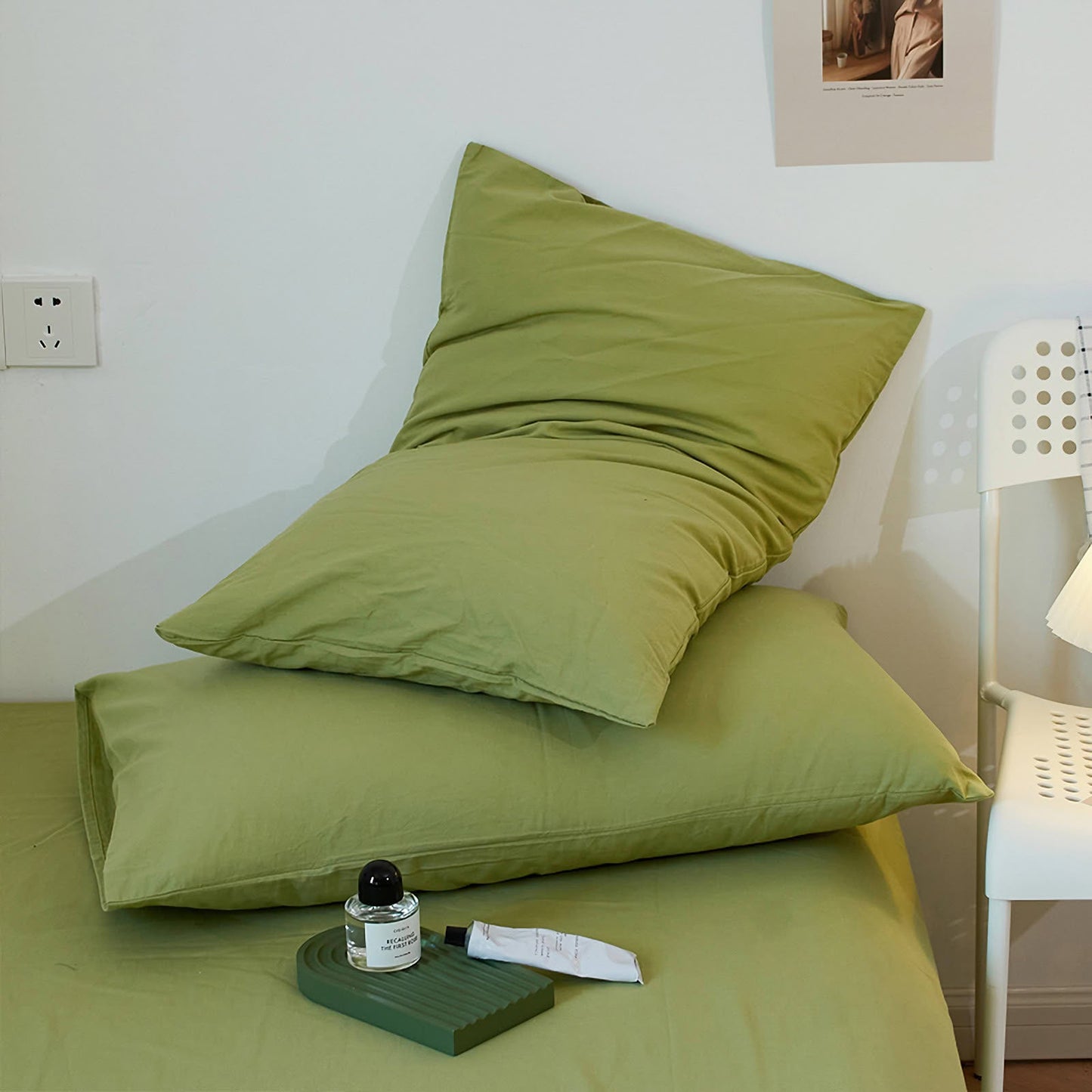 Calm Solid Cotton Pillowcase