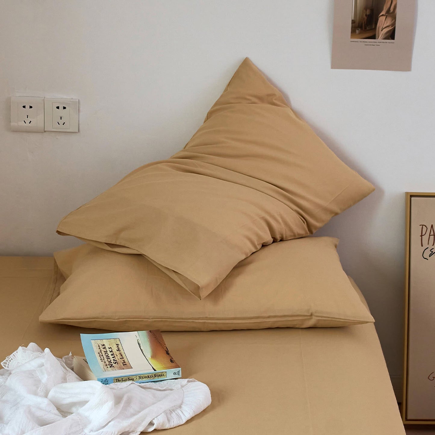 Calm Solid Cotton Pillowcase