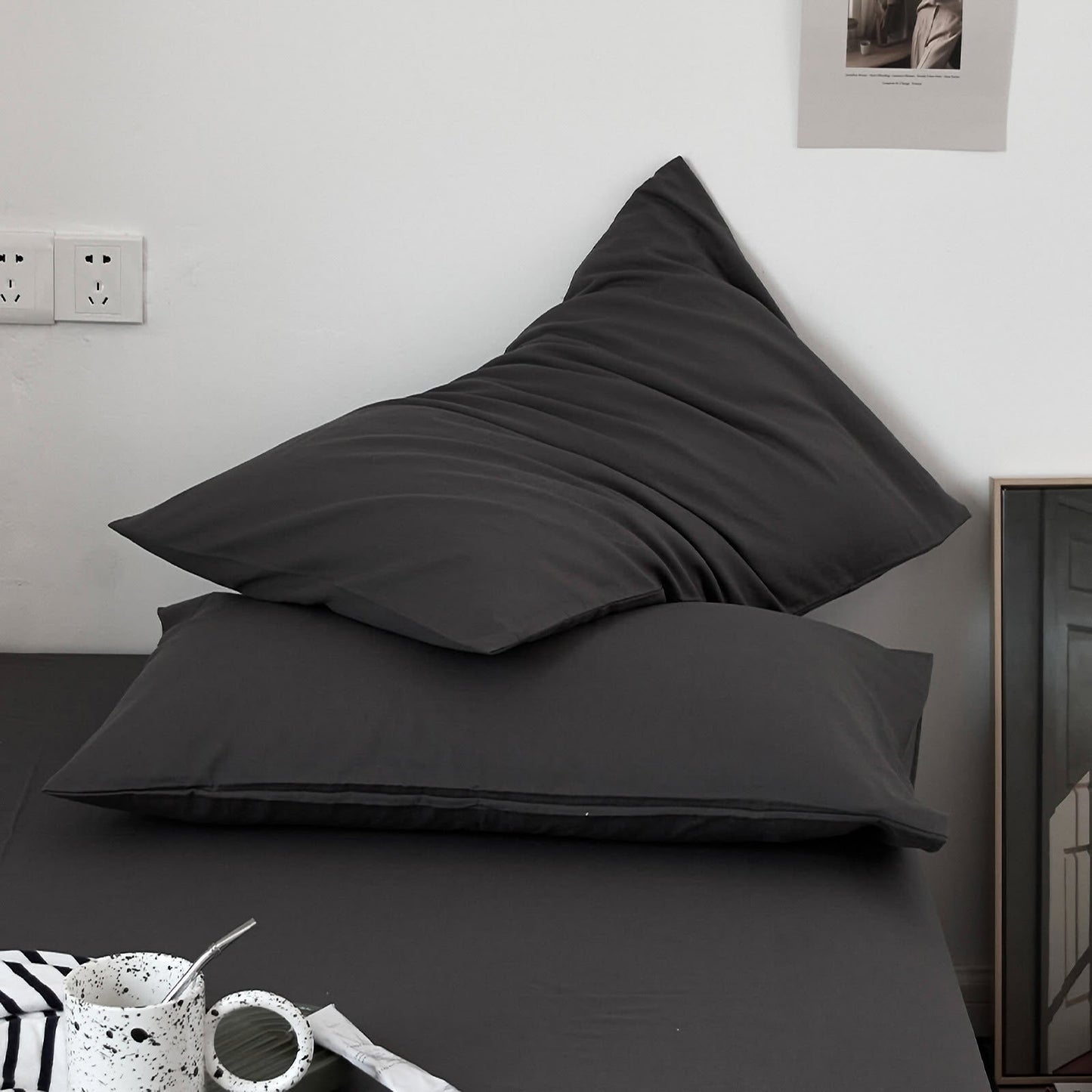 Calm Solid Cotton Pillowcase