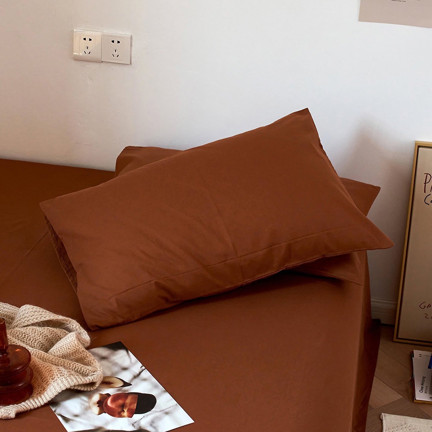 Calm Solid Cotton Pillowcase