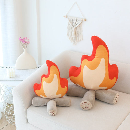 Camp Fire Throw Pillow cushion cute pillow plush