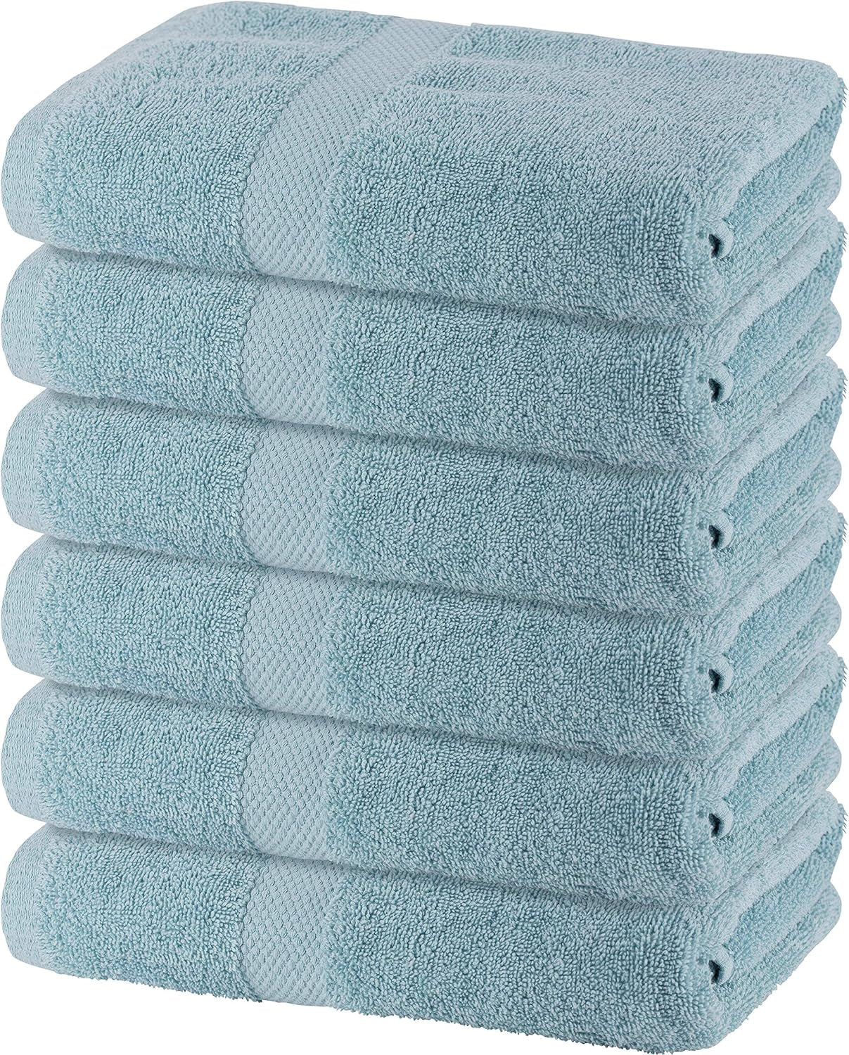 GREEN LIFESTYLE Soft Cotton Towels for Pool, Spa, and Gym Lightweight and Highly Absorbent Quick Drying Towels (24" X 48", Charcoal) Bath Bath Towels Home & Kitchen Towels