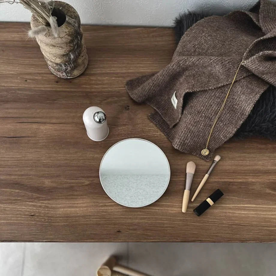Sleek Minimalist 360° Rotating Desktop Mirror