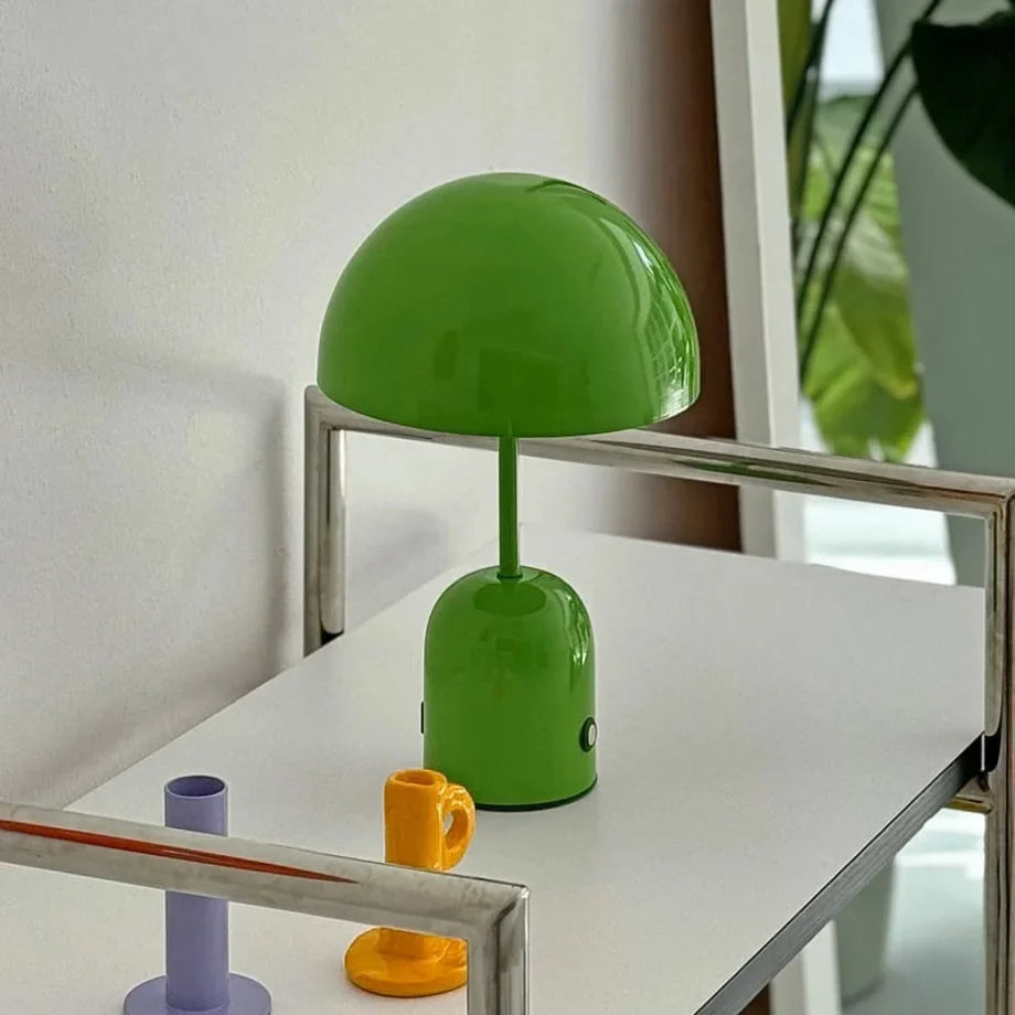 Smooth Mushroom Dome Metal Accent Lamp