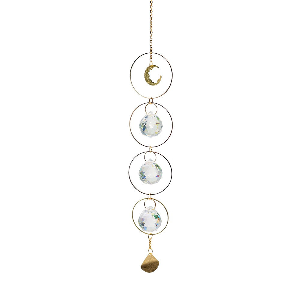 Bronze Moon Chain Crystal Suncatcher SUB CATEGORY_Suncatchers