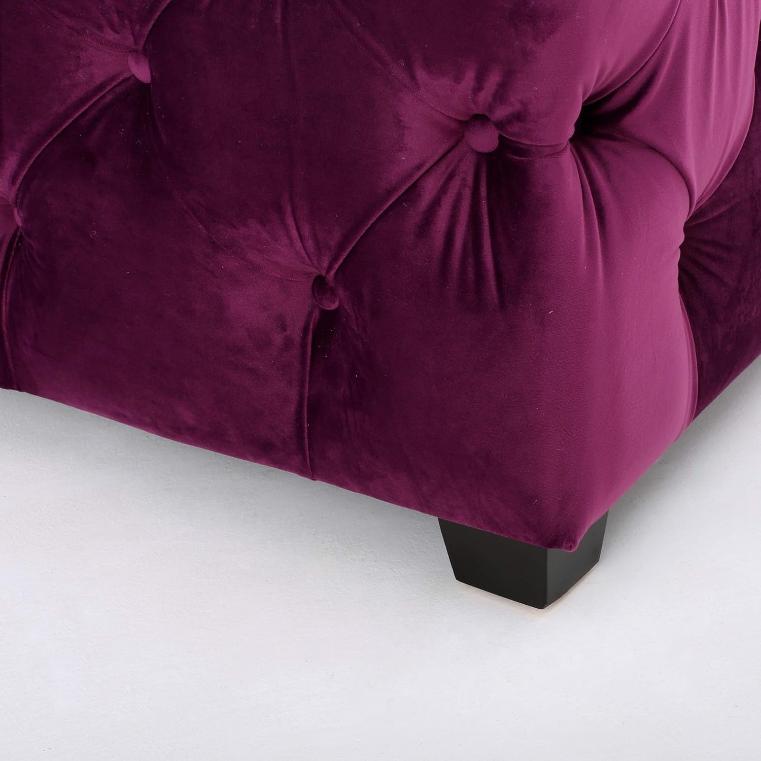 Christopher Knight Home Piper Velvet Ottoman, Fuchsia Furniture Home & Kitchen Living Room Furniture Ottomans