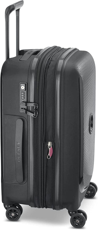 DELSEY Paris Unisex Adult Expandable Suitcase, Black, Cabine (55 Cm-35 L + 5 L) Clothing Luggage Luggage & Bags Luggage & Travel Gear Shoes & Jewelry Suitcases