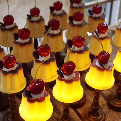 Cherry Pudding Mini Table Lamp