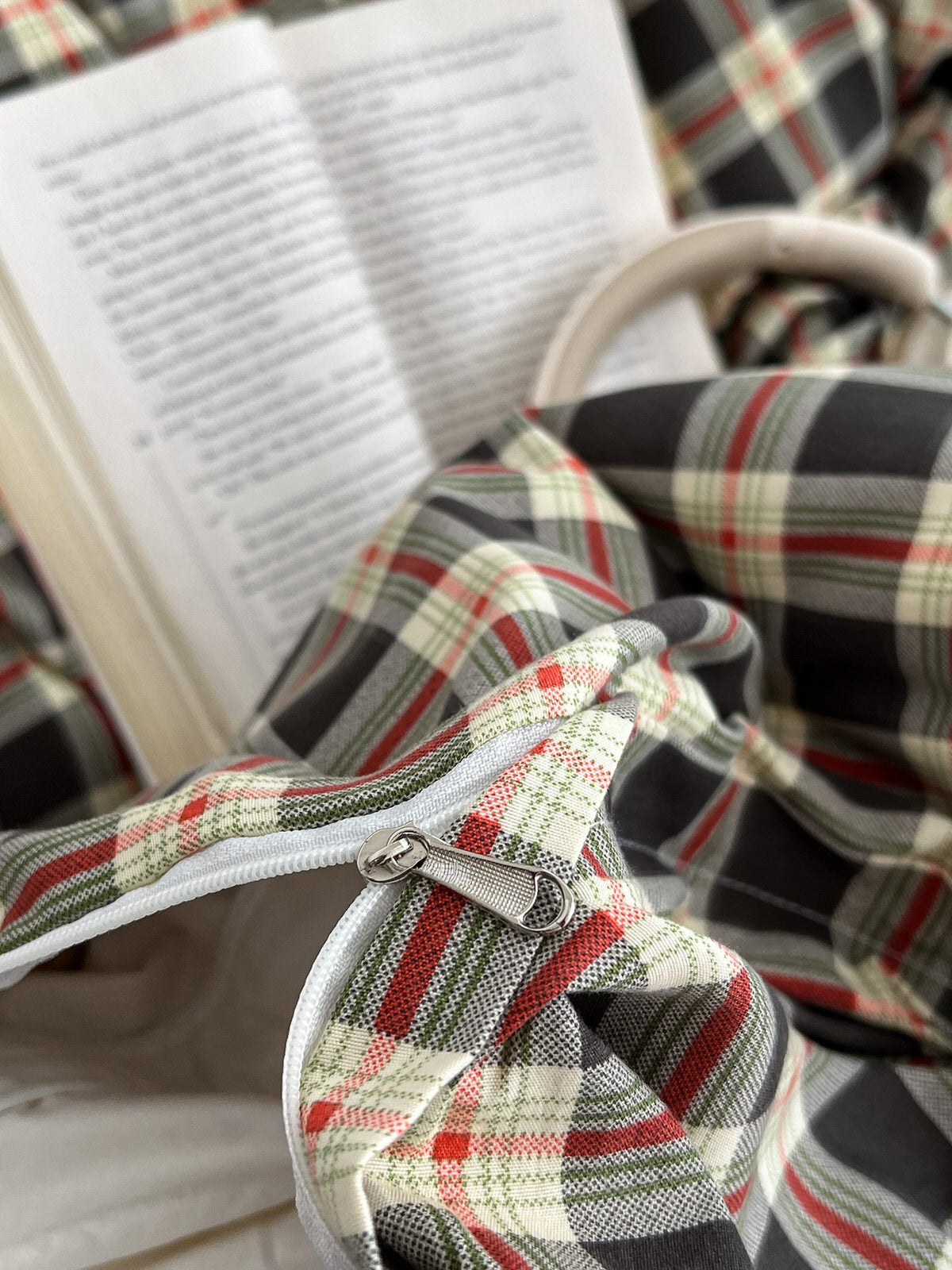 Christmas Plaid Print Bedding Set