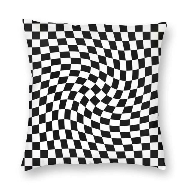 3D Checkered Cushion Cover AESTHETIC_Indie checked pillow SUB CATEGORY_Cushion Covers