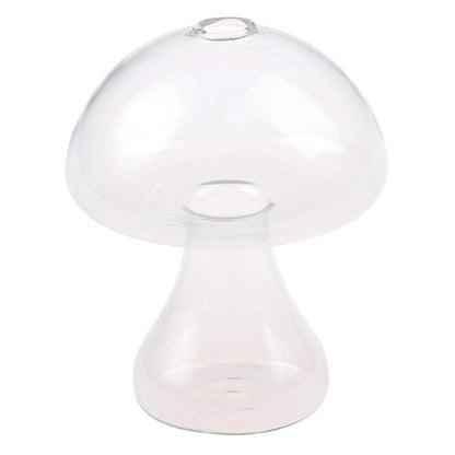 Mushroom Shaped Clear Glass Vase fairy fairycore SUB CATEGORY_Vases