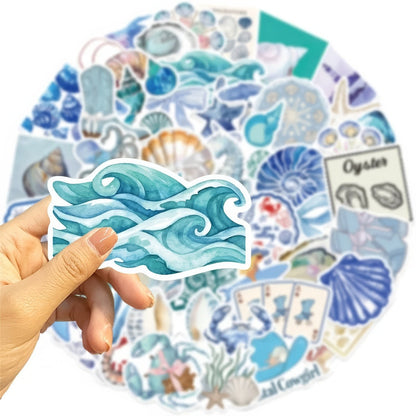 Coastal Girl Aesthetic Sticker Pack
