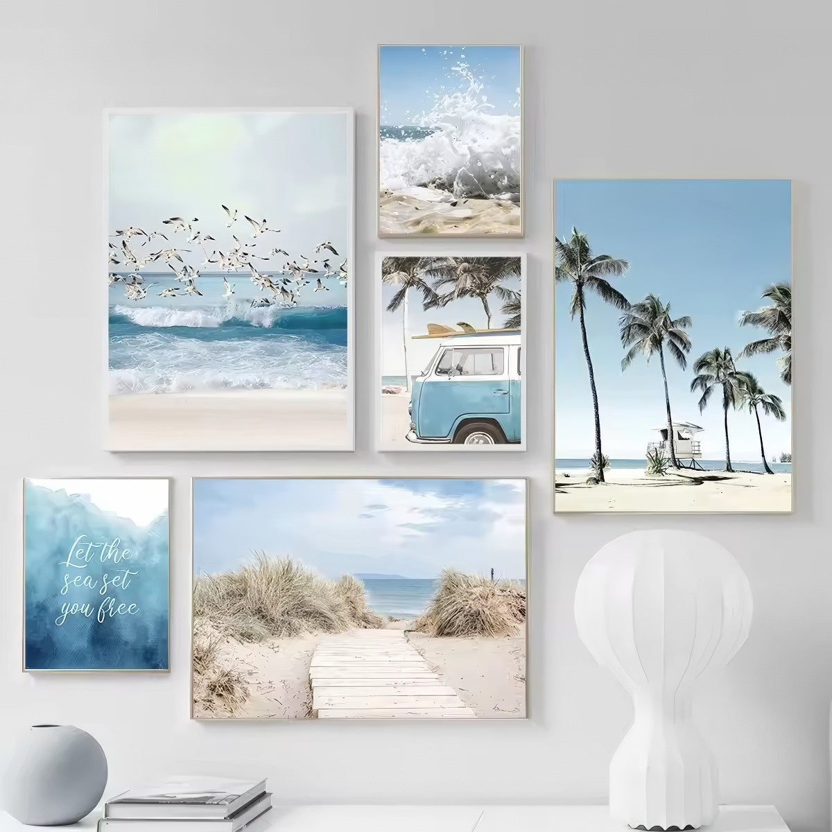 Coastal Life Aesthetic Canvas Posters