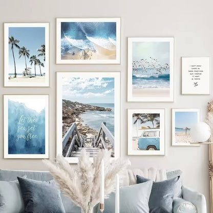 Coastal Life Aesthetic Canvas Posters