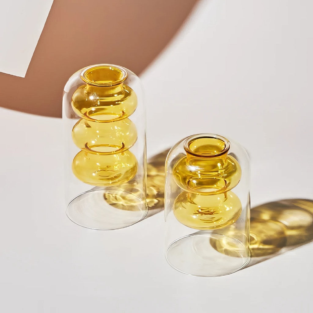 Vase en verre coloré Inside Out