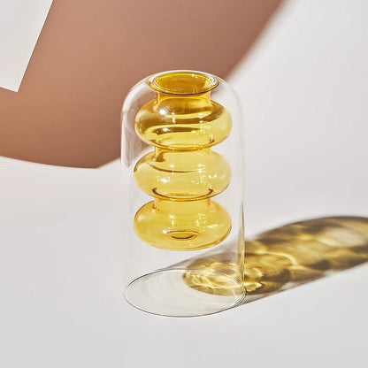 Vase en verre coloré Inside Out