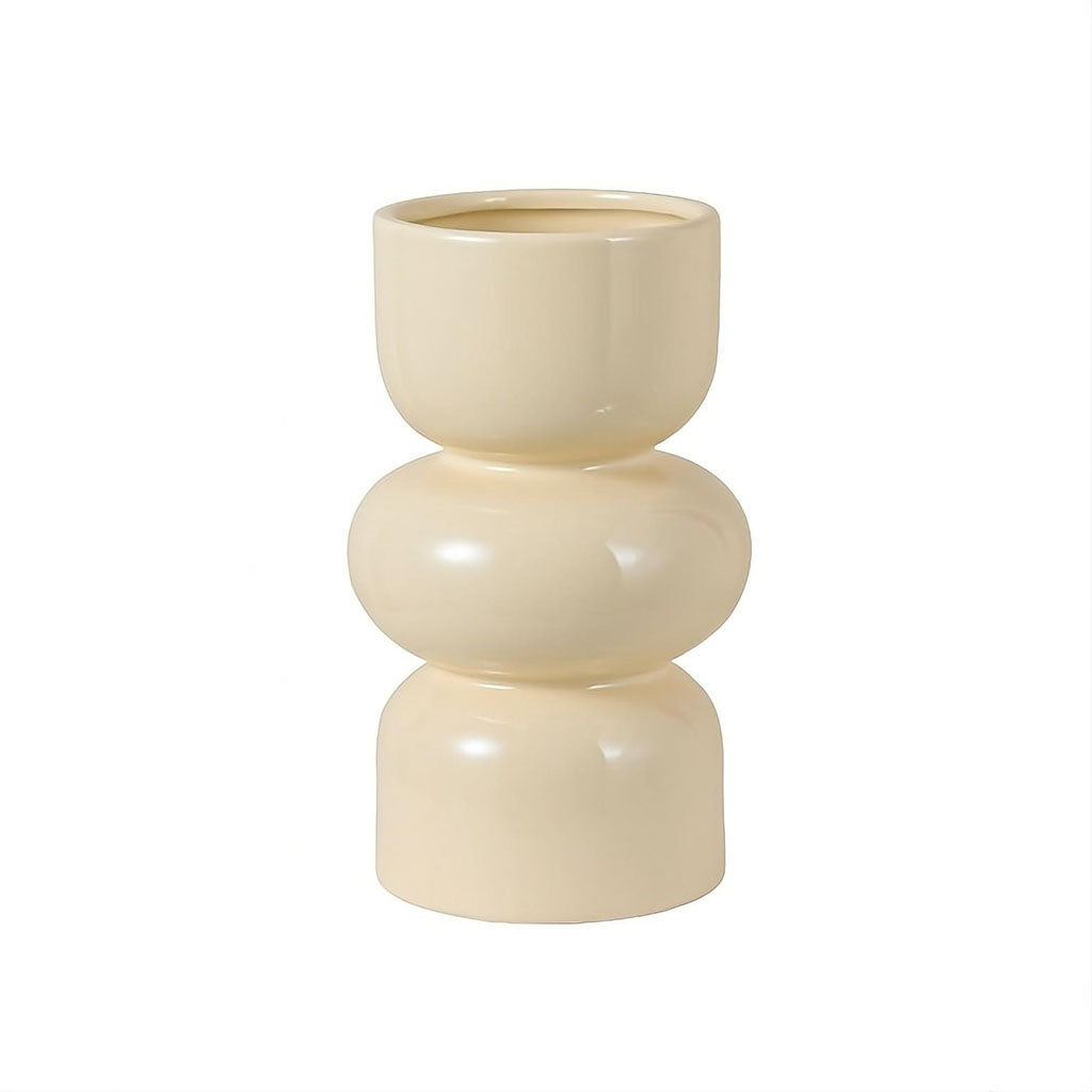 Contemporary Stacked Ceramic Vase