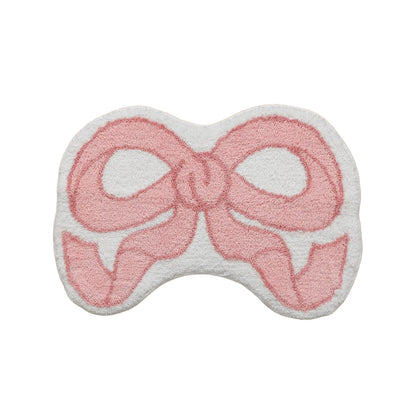 Coquette Aesthetic Bow Shaped Rug