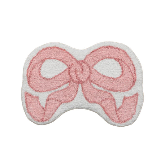 Coquette Aesthetic Bow Shaped Rug