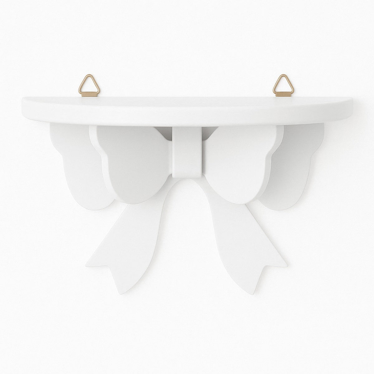 Coquette Bow-Shaped Wooden Shelf