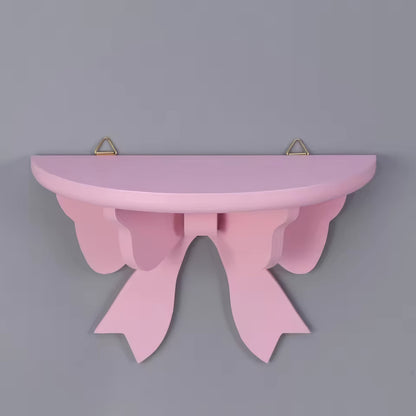 Coquette Bow-Shaped Wooden Shelf