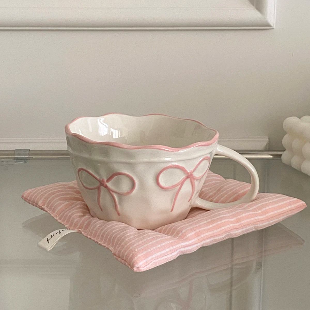 Coquette Aesthetic Bows Tea Cup
