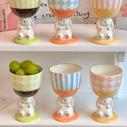 Coquette Bunny Pedestal Cup