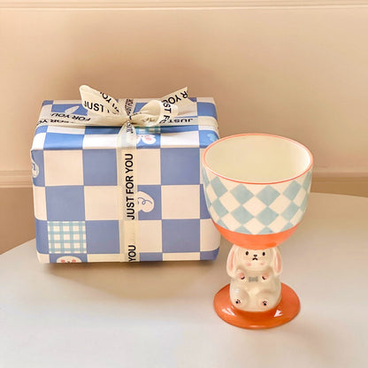 Coquette Bunny Pedestal Cup