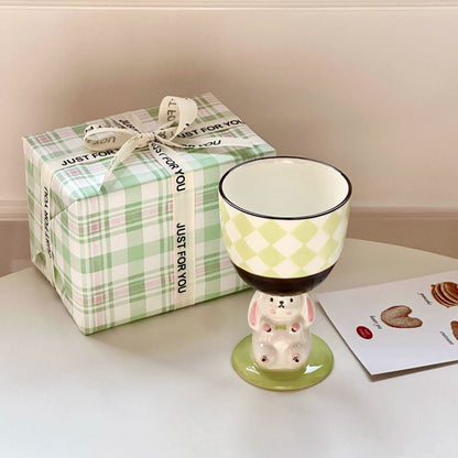 Coquette Bunny Pedestal Cup