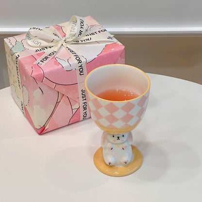 Coquette Bunny Pedestal Cup