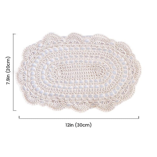 Coquette Vintage Crochet Placemat coquette cottagecore retro