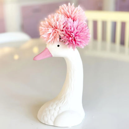 Coquette Aesthetic Goose Ceramic Vase