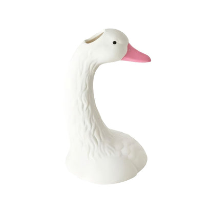 Coquette Aesthetic Goose Ceramic Vase