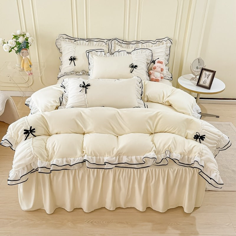 Set biancheria da letto Coquette Princess con volant