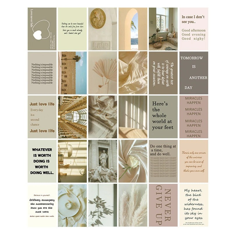 Minimalistic Architecture Wall Collage Cards SUB CATEGORY_Poster Cards