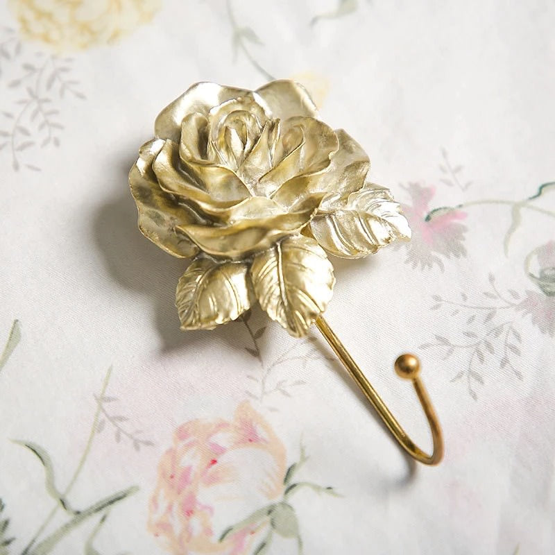 Coquette Rose Wall Hook metal hook robe hook wall key holder