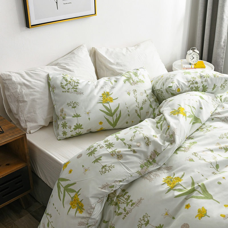 Village Flowers Bedding Set AESTHETIC_Cottagecore bed sheet bedsheets floral SUB CATEGORY_Bedding Sets