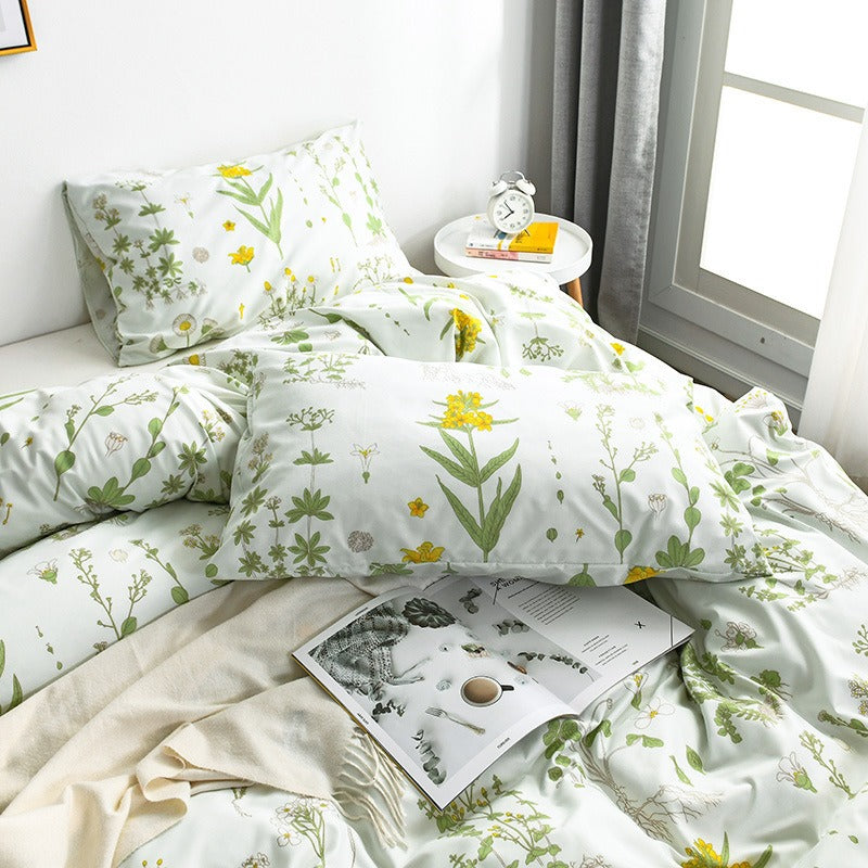 Village Flowers Bedding Set AESTHETIC_Cottagecore bed sheet bedsheets floral SUB CATEGORY_Bedding Sets