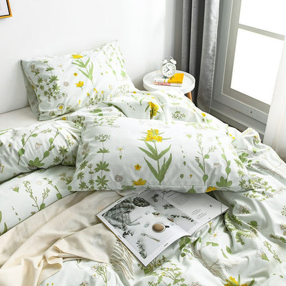 Village Flowers Bedding Set AESTHETIC_Cottagecore bed sheet bedsheets floral SUB CATEGORY_Bedding Sets