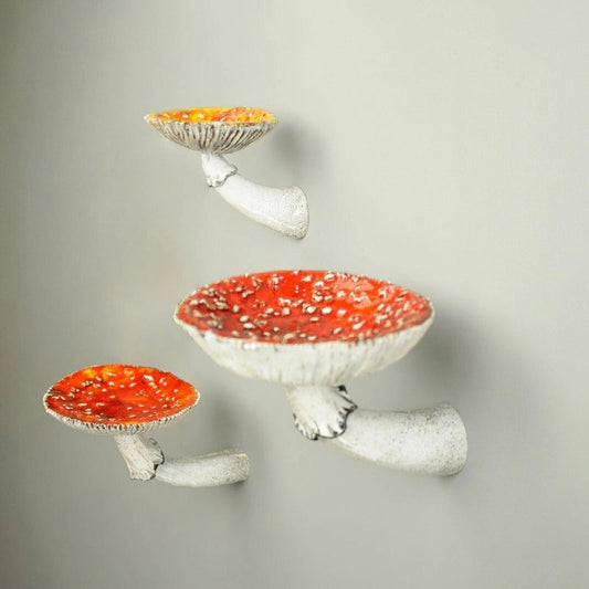 Mushroom Wall Shelf AESTHETIC_Mushroom amanita mushroom mushrooms red mushroom SUB CATEGORY_Wall Decor