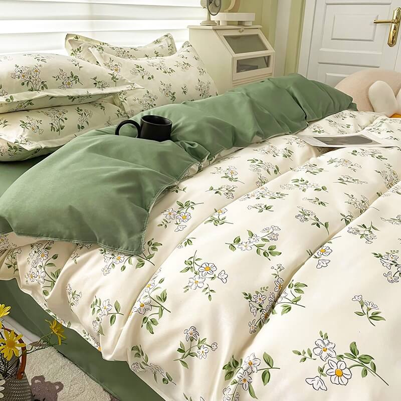 Vintage Chamomile Flower Bedding Set SUB CATEGORY_Bedding Sets