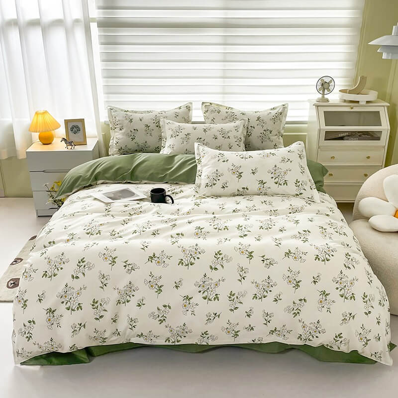 Vintage Chamomile Flower Bedding Set SUB CATEGORY_Bedding Sets