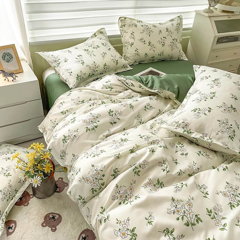 Vintage Chamomile Flower Bedding Set SUB CATEGORY_Bedding Sets